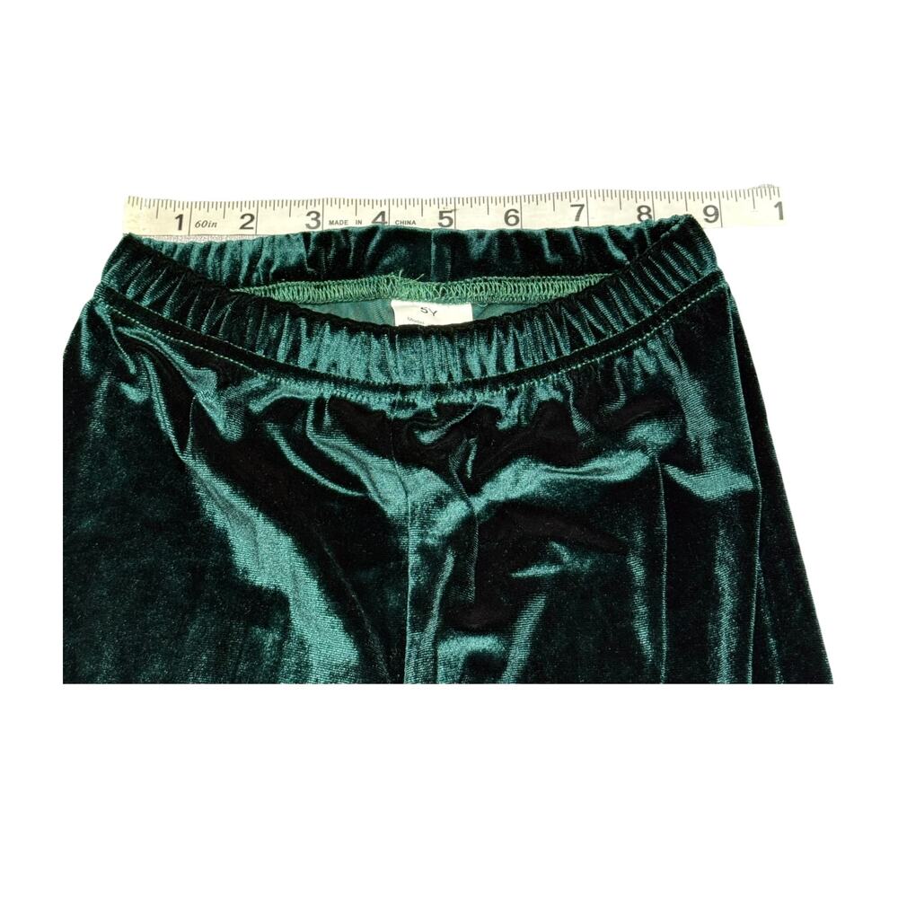 Girls Christmas Bell Sleeve & Velvet Pants Set 5Y - Picture 8 of 9